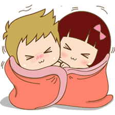 The sweet newlywed couple sticker #3221739