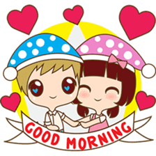 The sweet newlywed couple sticker #3221743