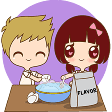 The sweet newlywed couple sticker #3221744