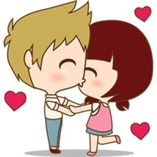 The sweet newlywed couple sticker #3221745