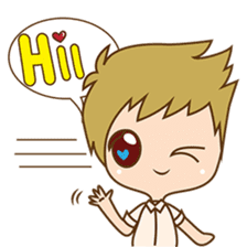 The sweet newlywed couple sticker #3221759