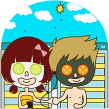 The sweet newlywed couple sticker #3221767