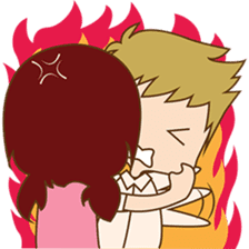 The sweet newlywed couple sticker #3221768