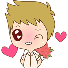 The sweet newlywed couple sticker #3221775