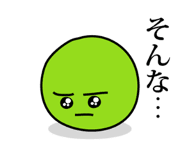 Green peas san sticker #3222183