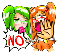 JeedJard - Twin Girls sticker #3222825