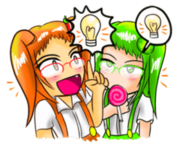 JeedJard - Twin Girls sticker #3222852