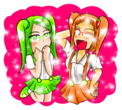 JeedJard - Twin Girls sticker #3222858