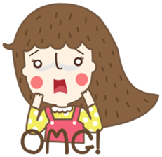 Wednesday a little girl sticker #3223032