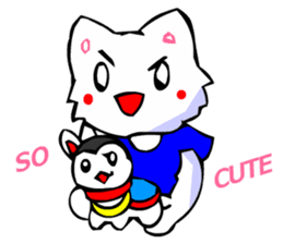 Bizarre Shirt Cat (New Year and Luck) sticker #3223269