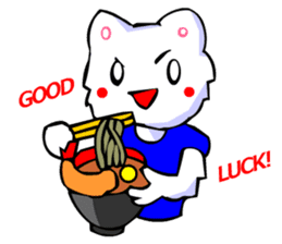 Bizarre Shirt Cat (New Year and Luck) sticker #3223288