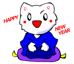 Bizarre Shirt Cat (New Year and Luck) sticker #3223297