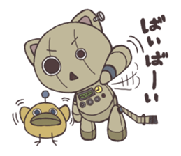 robot cat sticker #3223624