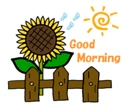 Feeling of a sunflower (English) sticker #3224699