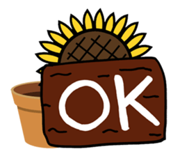 Feeling of a sunflower (English) sticker #3224701