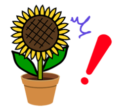 Feeling of a sunflower (English) sticker #3224704