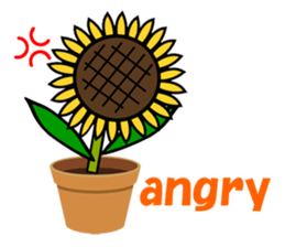 Feeling of a sunflower (English) sticker #3224707