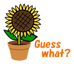 Feeling of a sunflower (English) sticker #3224714