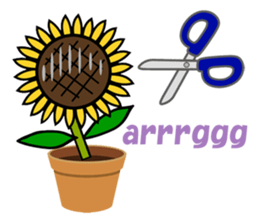 Feeling of a sunflower (English) sticker #3224715