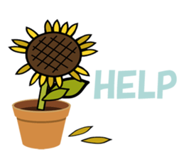 Feeling of a sunflower (English) sticker #3224716