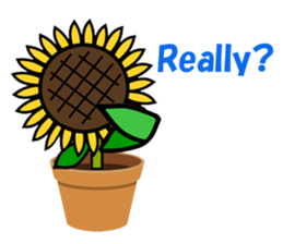 Feeling of a sunflower (English) sticker #3224720