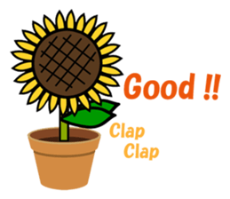 Feeling of a sunflower (English) sticker #3224721