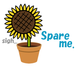 Feeling of a sunflower (English) sticker #3224723