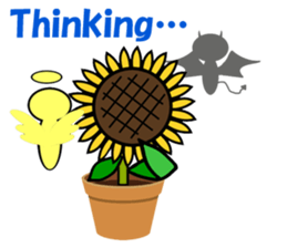 Feeling of a sunflower (English) sticker #3224725