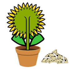 Feeling of a sunflower (English) sticker #3224736