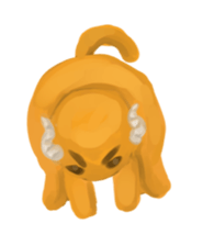 Horn cat sticker #3225027