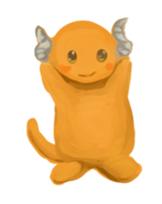 Horn cat sticker #3225030