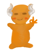 Horn cat sticker #3225040