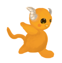 Horn cat sticker #3225042