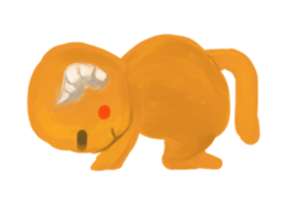 Horn cat sticker #3225044