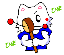 White Cat (Japanese Classical) sticker #3225502
