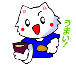 White Cat (Japanese Classical) sticker #3225518