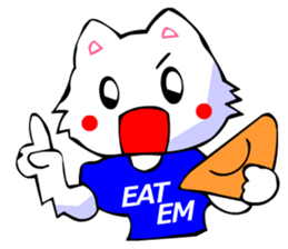 White Cat (Japanese Classical) sticker #3225537