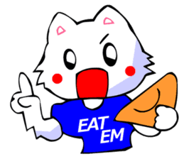 White Cat (Japanese Classical) sticker #3225537