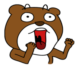 Woman and Bear -Game start!- sticker #3225859