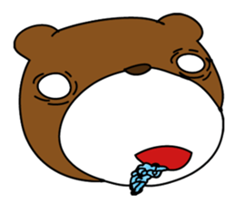 Woman and Bear -Game start!- sticker #3225863