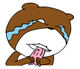 Woman and Bear -Game start!- sticker #3225864