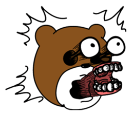 Woman and Bear -Game start!- sticker #3225870