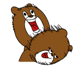 Woman and Bear -Game start!- sticker #3225885