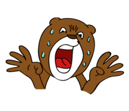 Woman and Bear -Game start!- sticker #3225889