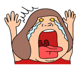 Woman and Bear -Game start!- sticker #3225894