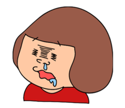 Woman and Bear -Game start!- sticker #3225897