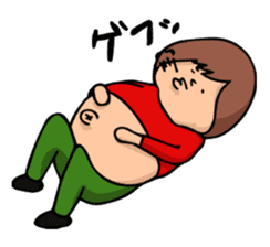 Woman and Bear -We want to be a student- sticker #3226077