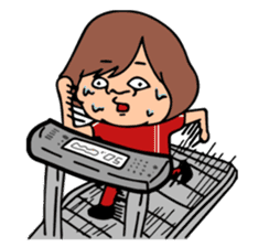 Woman and Bear -We want to be a student- sticker #3226078