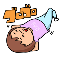 Woman and Bear -We want to be a student- sticker #3226079