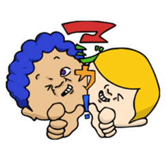 Woman and Bear -We want to be a student- sticker #3226090